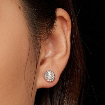 Holloway Jewellery US Moissanite Diamond Stud Earrings 