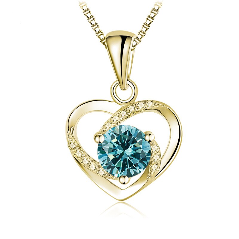 Coloured Moissanite Diamond Necklace NZ