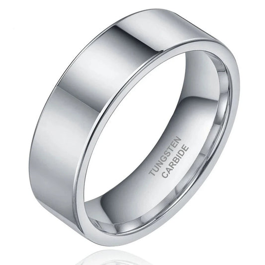 Tungsten Ring 8mm Flat Band