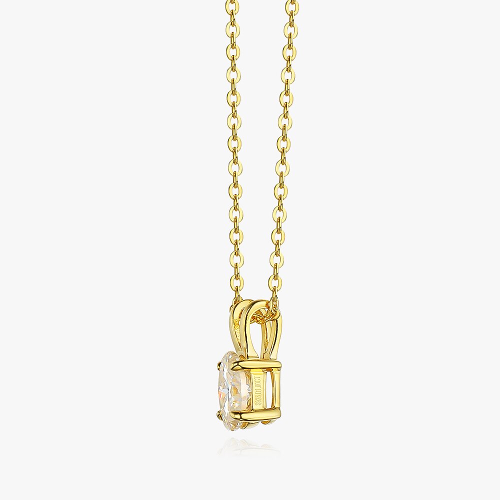 Holloway Jewellery Oval Shape Moissanite Diamond Necklace