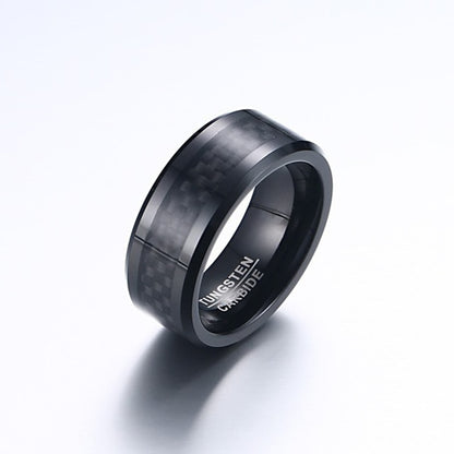 Free Shipping UK 8mm Tungsten Carbide Ring