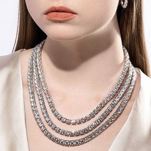 Mens silver hot sale tennis chain