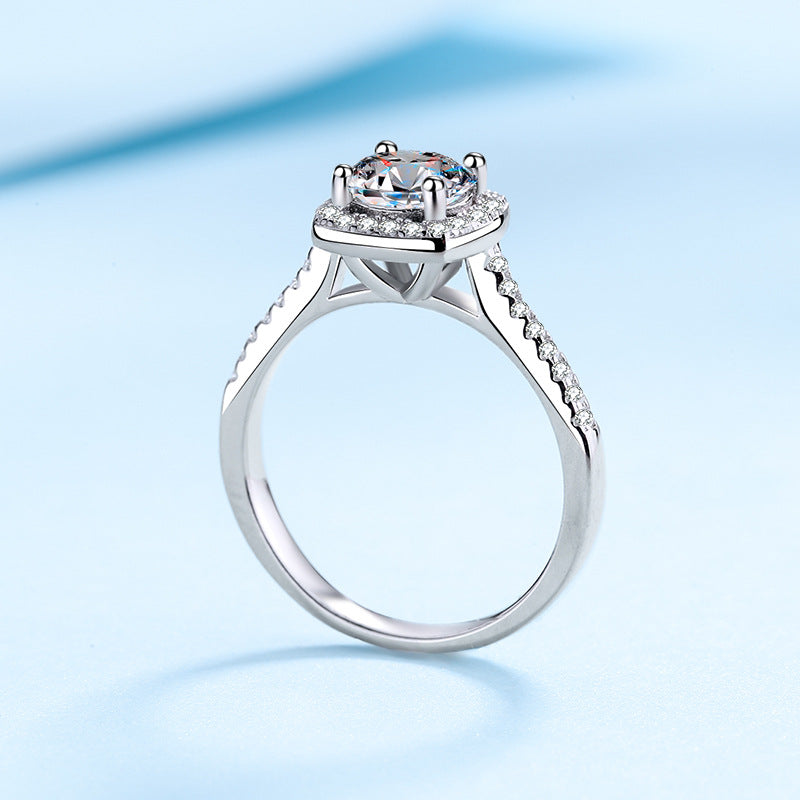Moissanite Diamond Engagement Wedding Ring Set Holloway Jewellery NZ