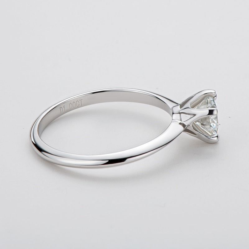 solitaire diamond ring 1/2ct moissanite diamond Holloway Jewellery AUSTRALIA