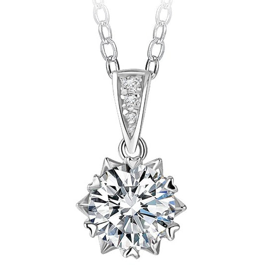 2ct moissanite necklace Holloway Jewellery