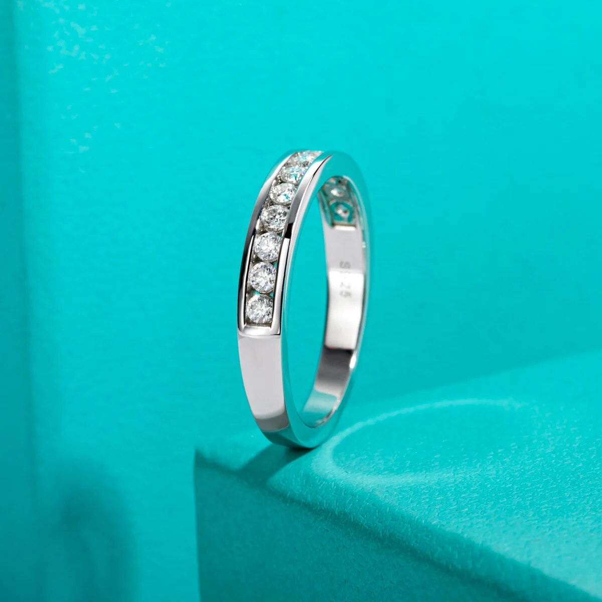 Moissanite Diamond Wedding Ring 