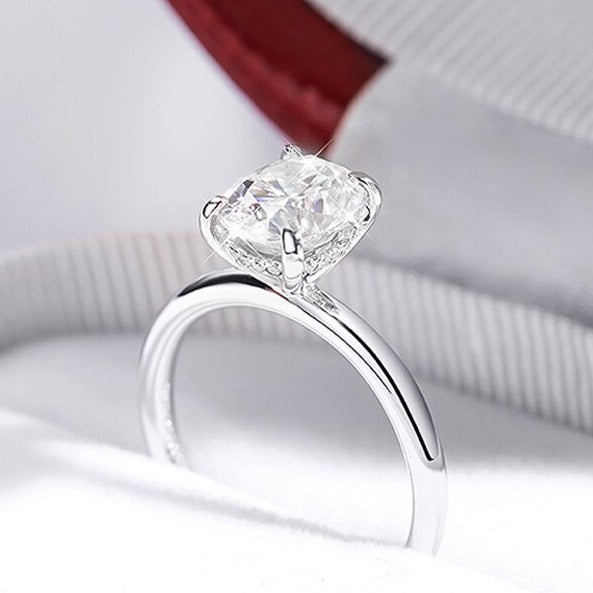 Engagement Ring Oval Cut Holloway Jewellery Moissanite UK