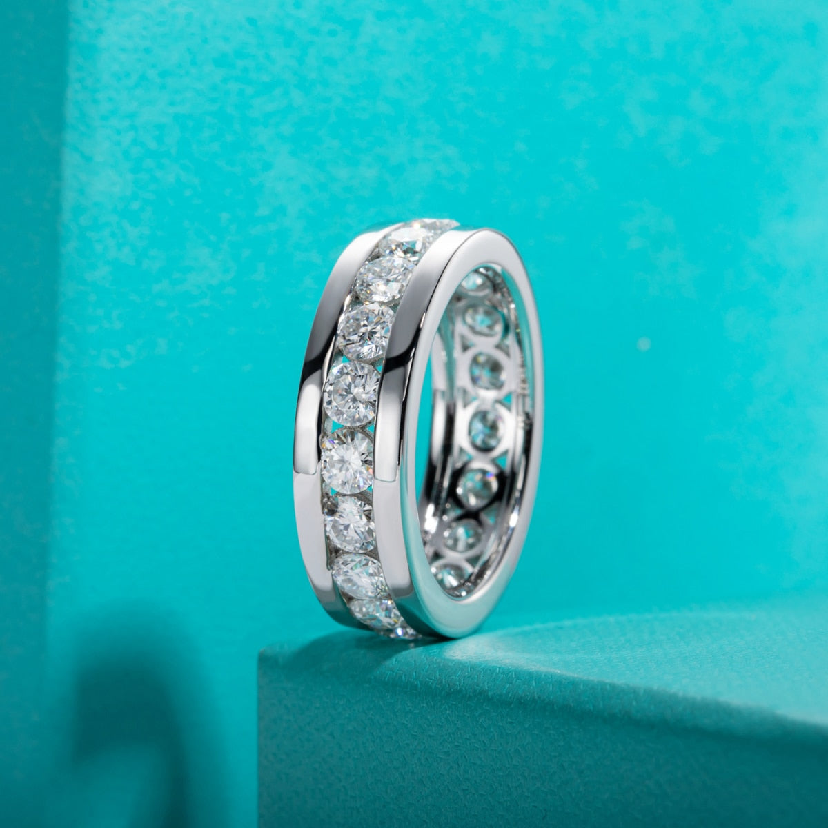 mens wedding ring moissanite diamond ring Holloway Jewellery NZ