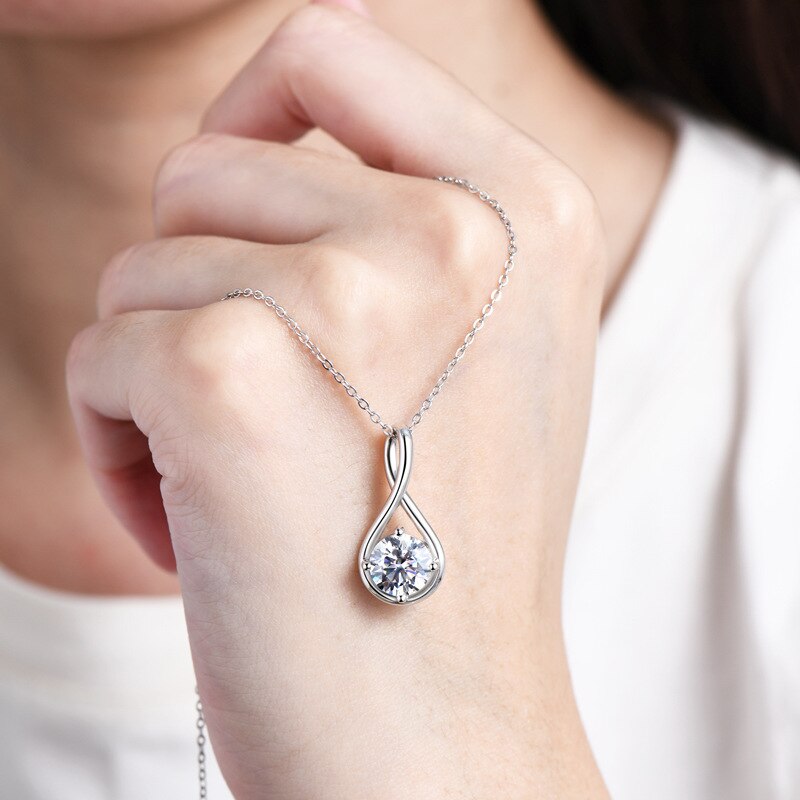 Moissanite Diamond Pendant Holloway Jewellery