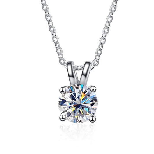Moissanite Diamond Pendant Necklace Free Shipping NZ