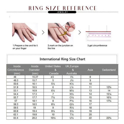 international ring size chart UK Holloway Jewellery