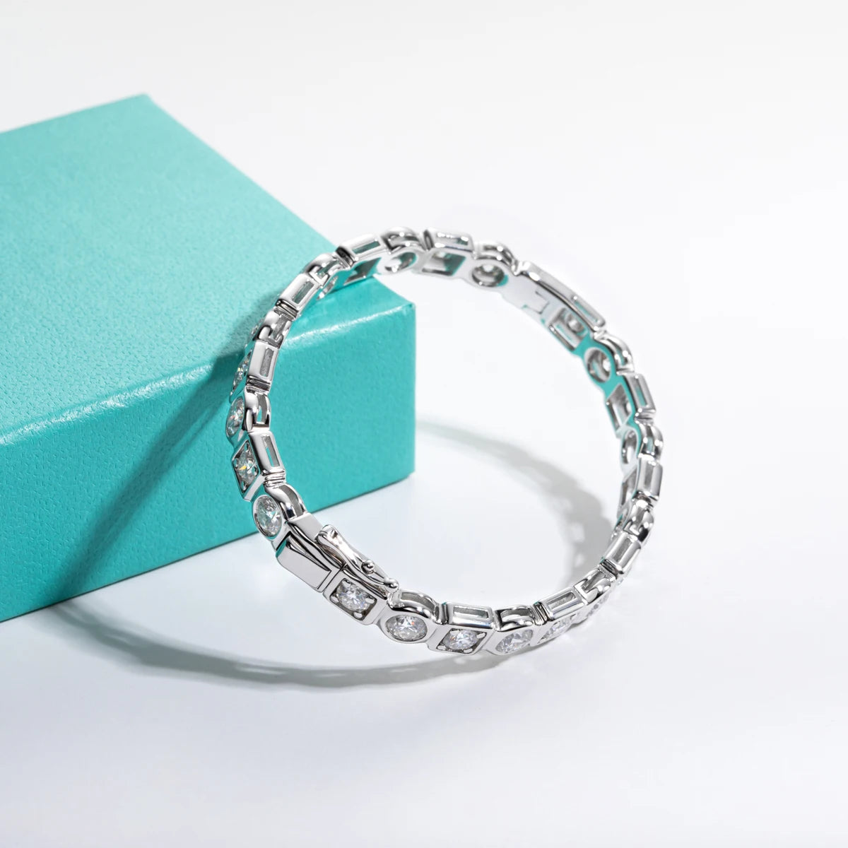 Moissanite Diamond Bracelet Sterling Silver Free Shipping AU