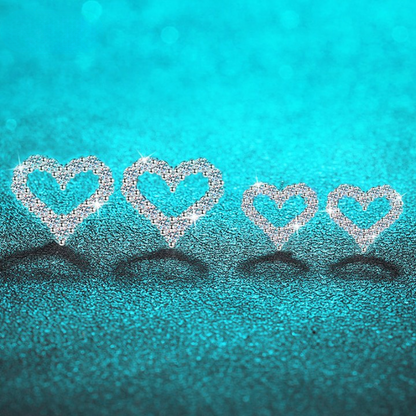 Heart Shape Moissanite Diamond Earrings Australia