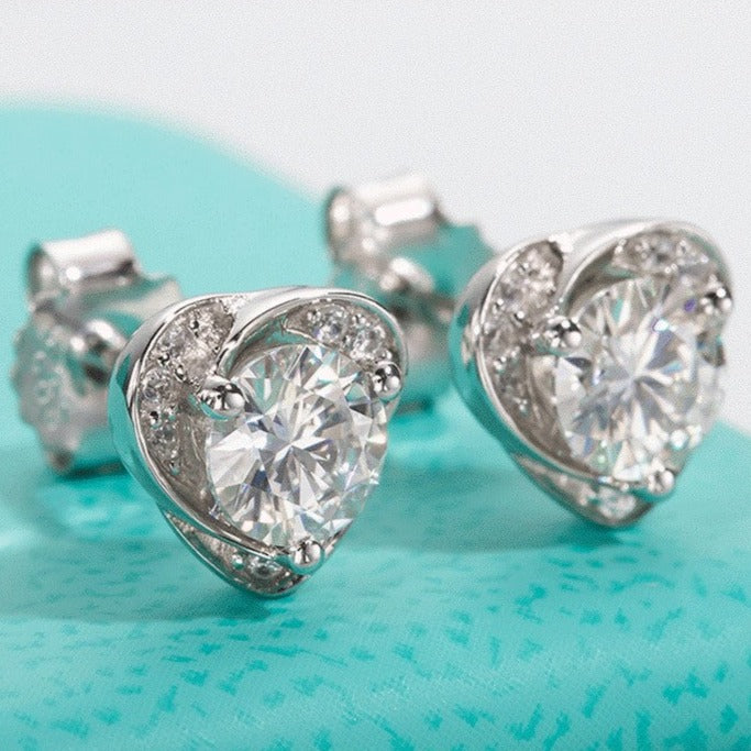 Holloway Jewellery Moissanite Diamond Stud Earrings Canada