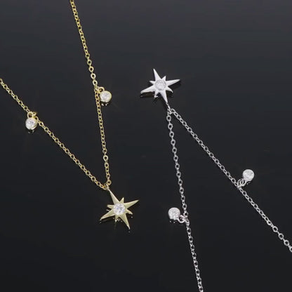 Holloway Jewellery Moissanite Pendant North Star Necklace