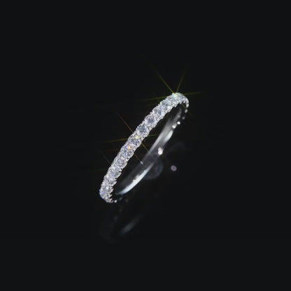 Holloway Jewellery Moissanite Eternity Ring 2mm Full Eternity Ring Video