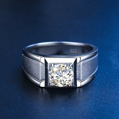 Mens Moissanite Diamond Ring UK
