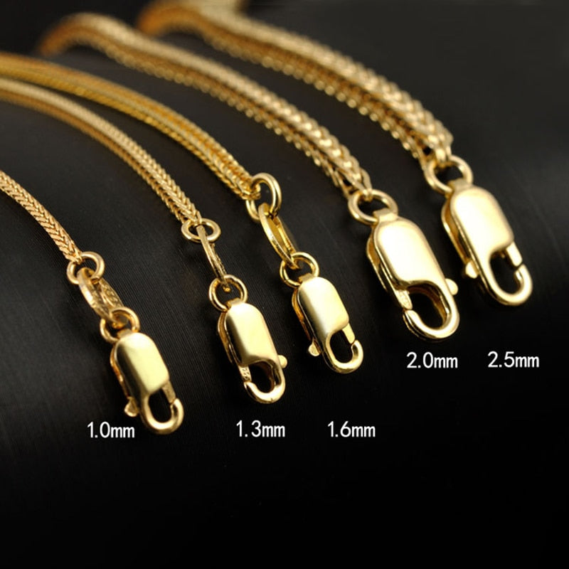 Chain Golden Sterling Silver Necklace Australia