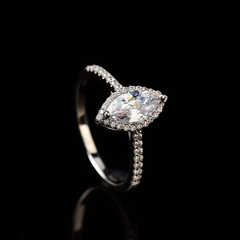 1 Carat Marquise diamond Moissanite Ring Holloway Jewellery