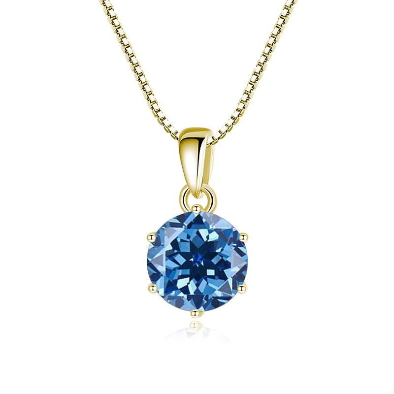 Sterling Silver Moissanite Diamond Necklace UK