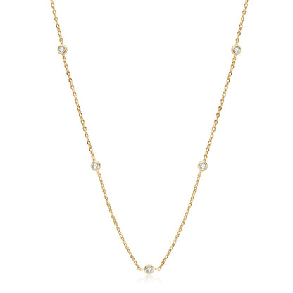 Holloway Jewellery Moissanite Diamond Sterling Silver Necklace