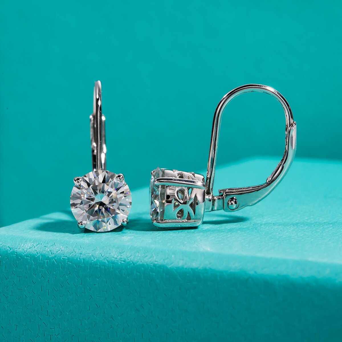 Diamond stud deals dangle earrings