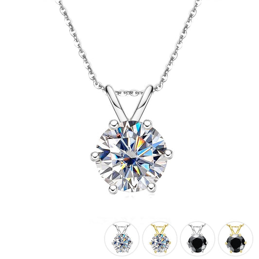 Carat Moissanite Diamond Pendant Necklace