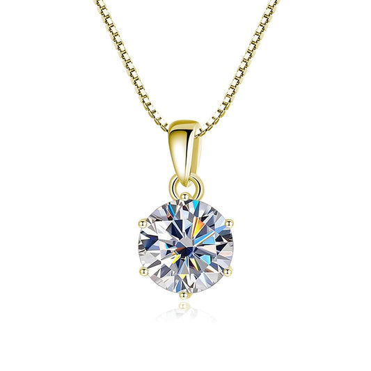 Sterling Silver Moissanite Diamond Necklace NZ