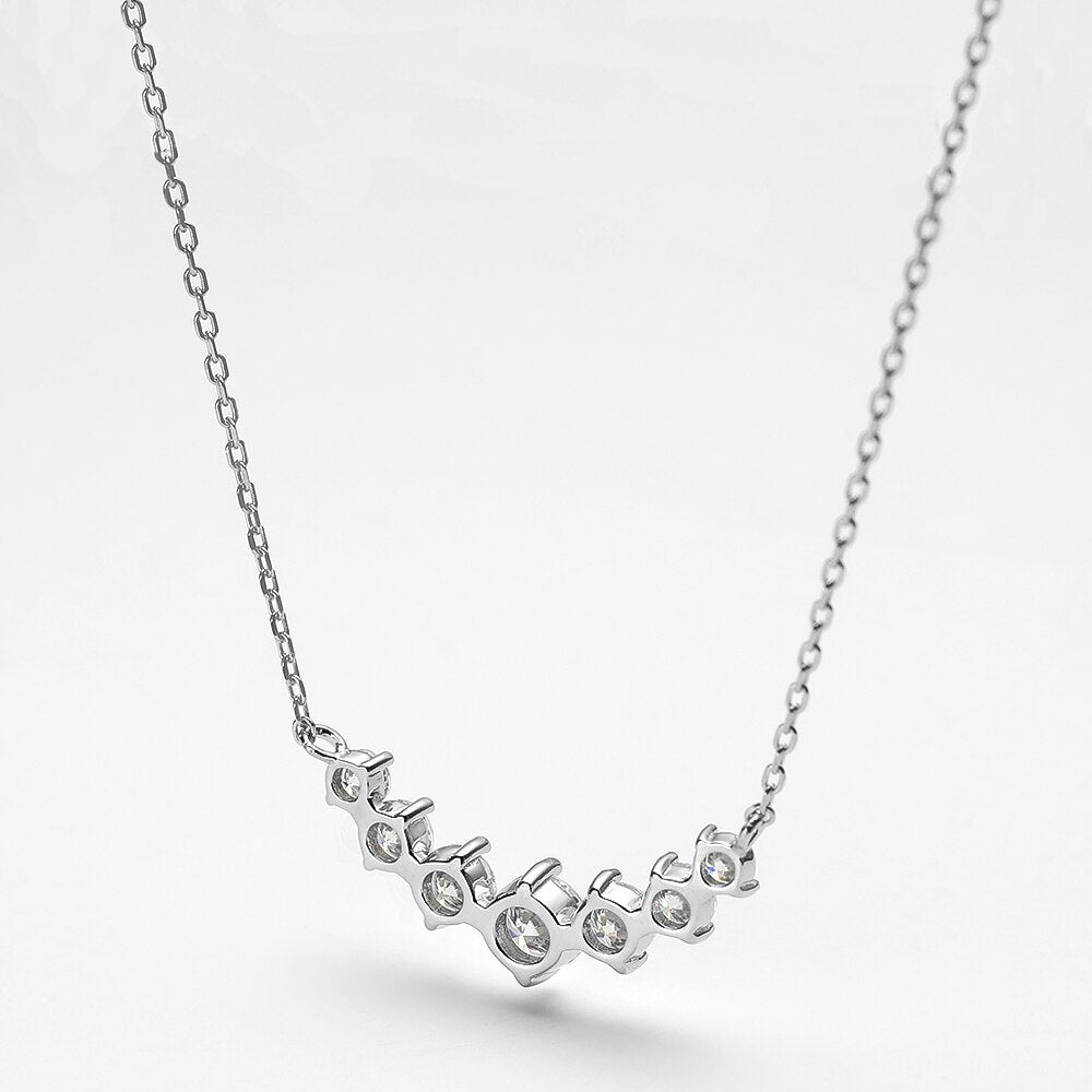 Moissanite Diamond Sterling Silver Necklace Australia