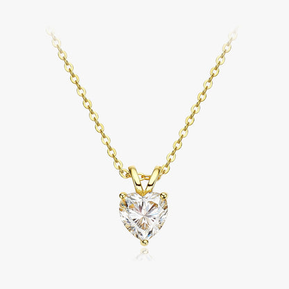 gold heart necklace girls