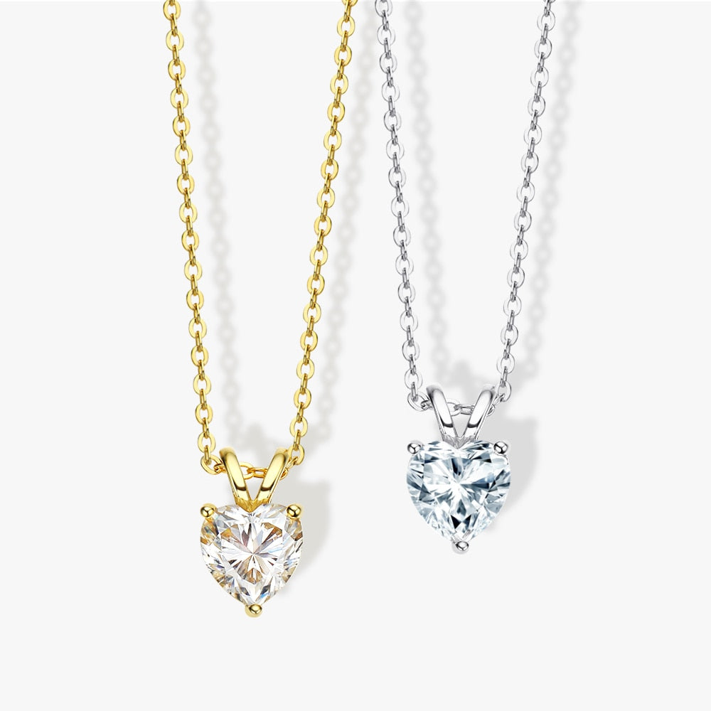 heart diamond necklace australia