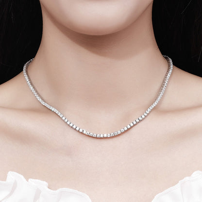 Mens Moissanite Diamond Necklace