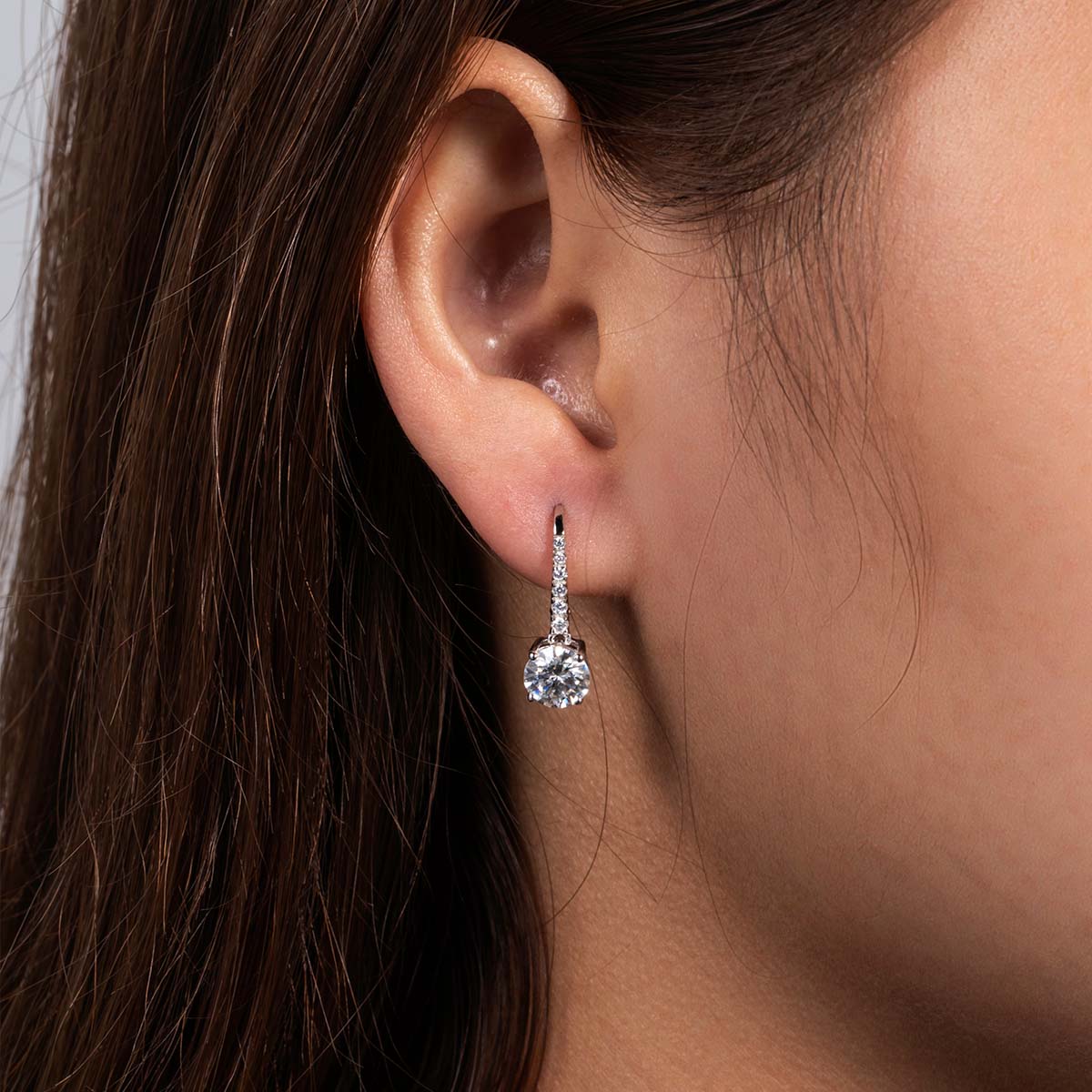 1 Carat Moissanite Diamond Earrings New Zealand