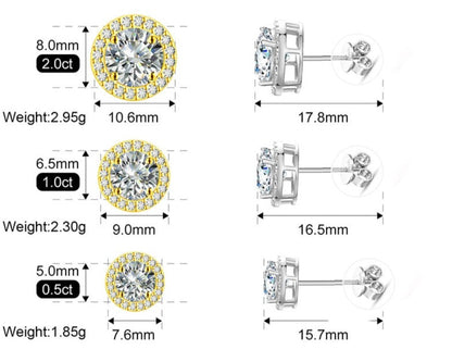 Moissanite Diamond Earrings Australia