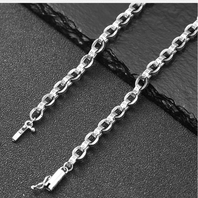 Mens 925 Sterling Silver Necklace