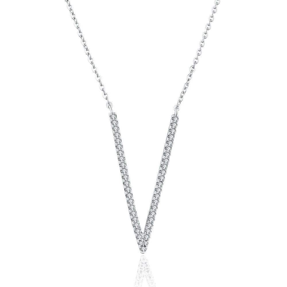 Moissanite Diamond Necklace Pendant Sterling Silver