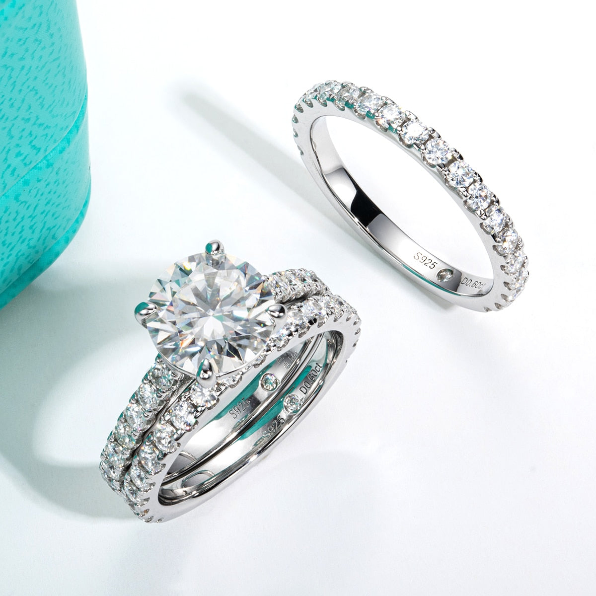 Moissanite Diamond Ring Set Australia