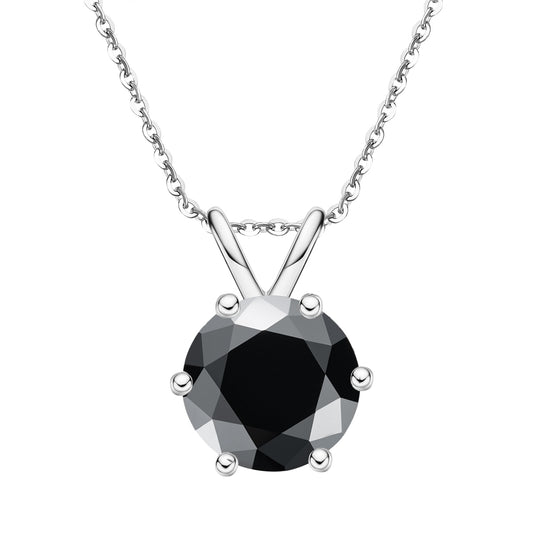 Black Moissanite Diamond Pendant Necklace USA