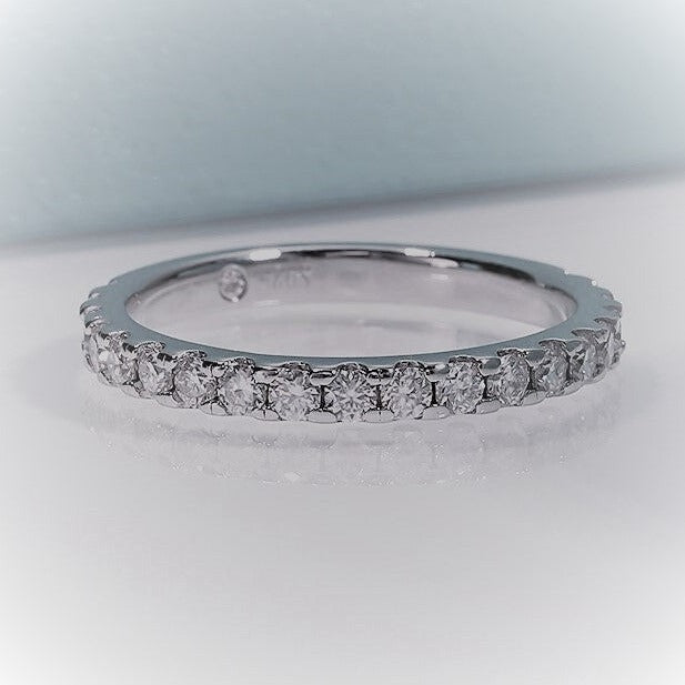 Moissanite Diamond Sterling Silver Ring
